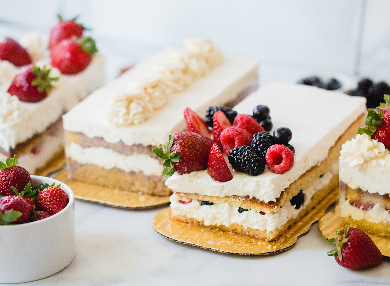 mixed berry bar cake for mother's day at lazy acres market