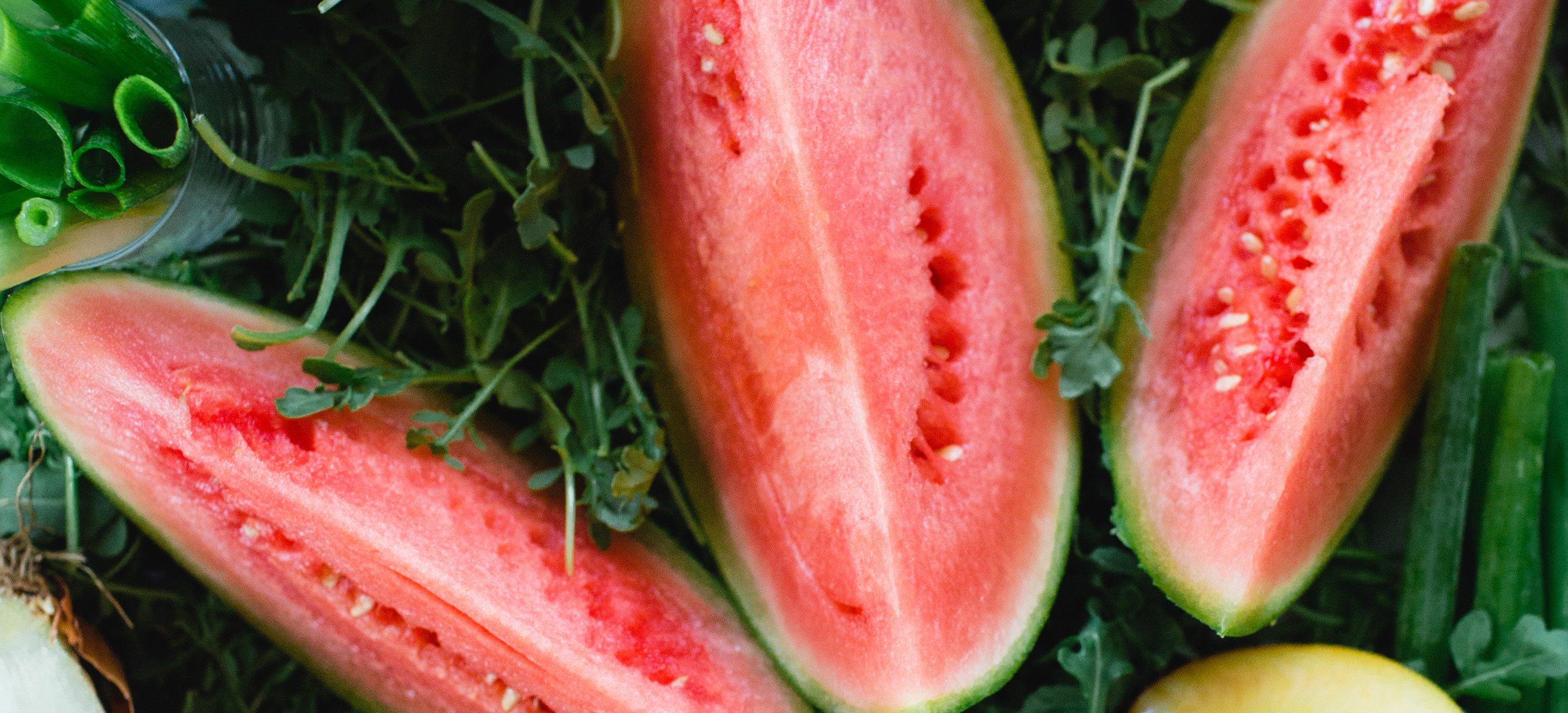 sliced ripe watermelon 