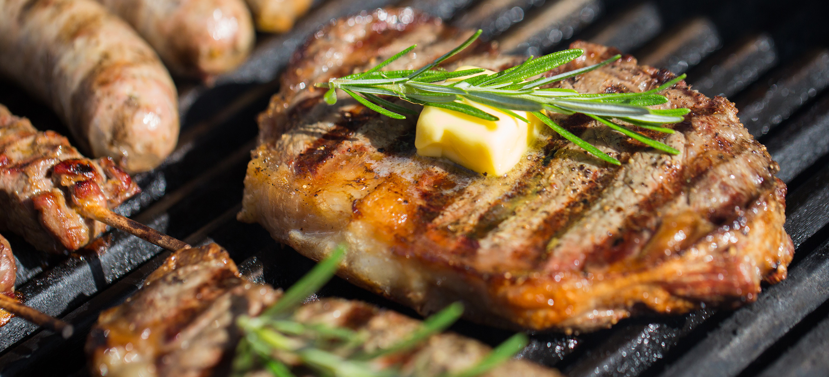 steak on a BBQ