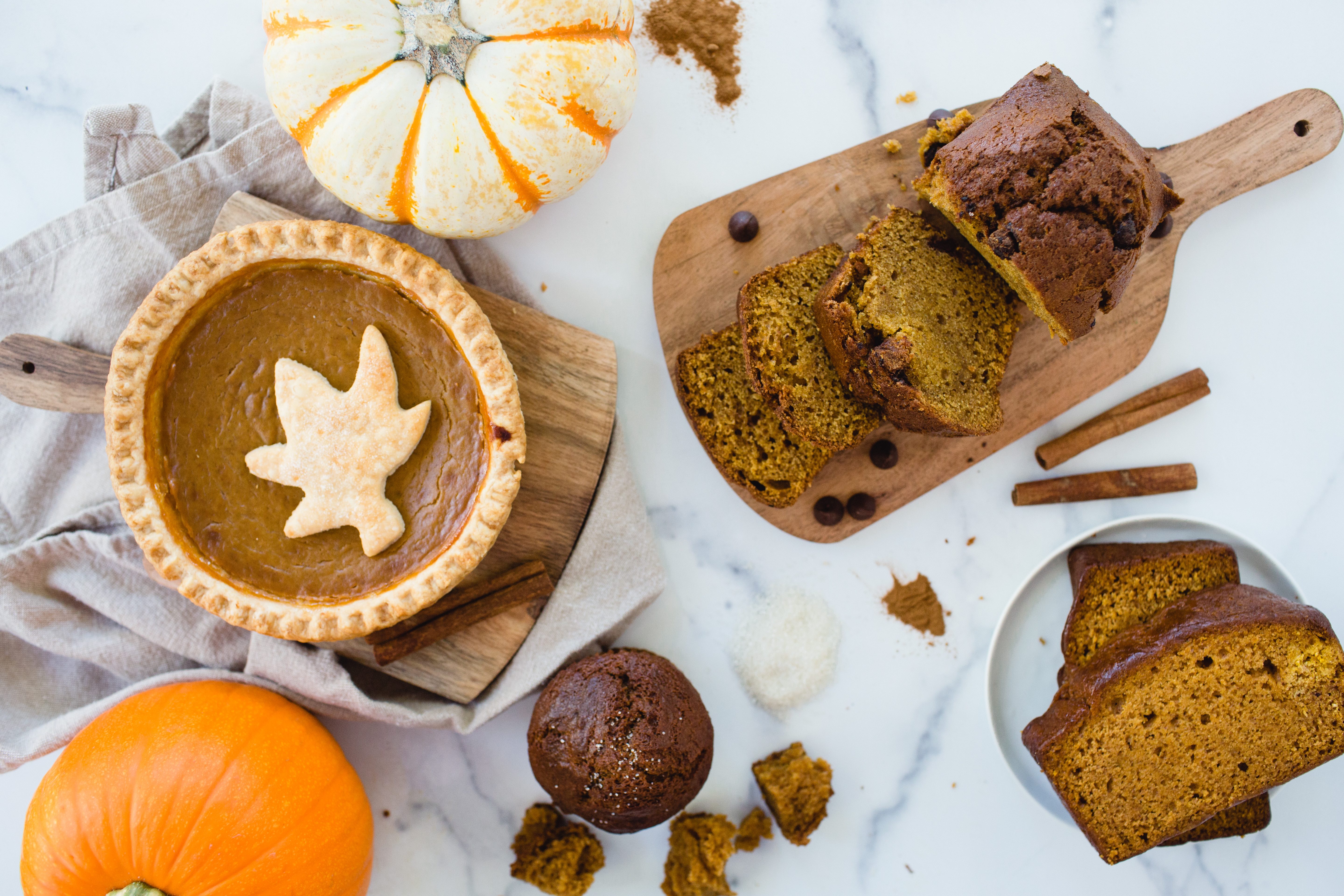 pumpkin treats on a table 