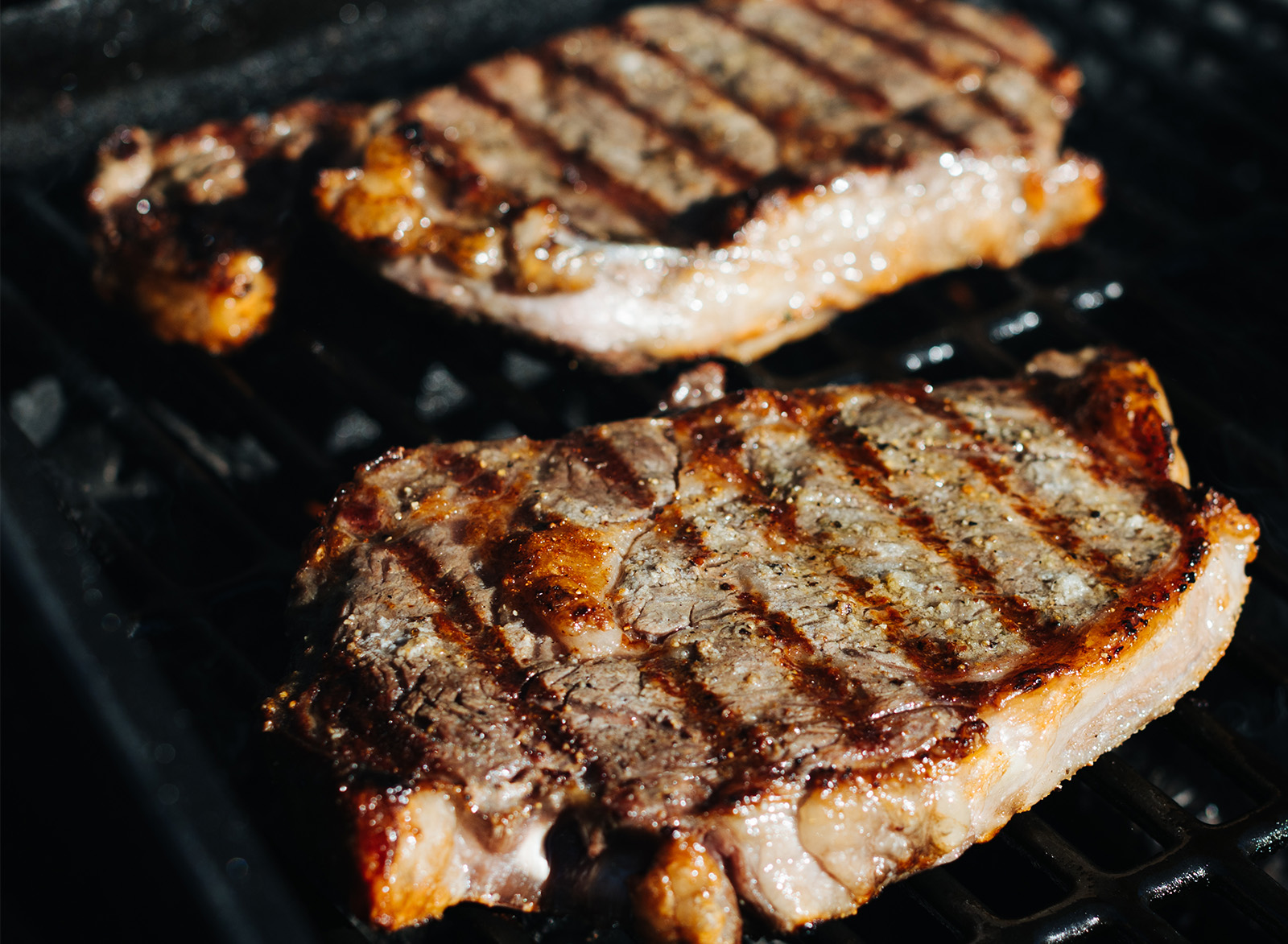 wagyu ribeye steaks at lazy acres market