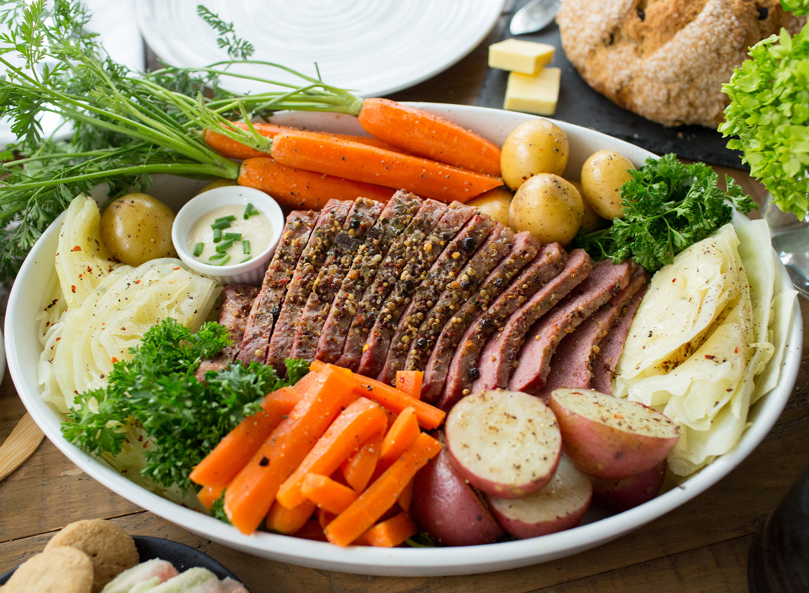 a st. patrick's corned beef sale at lazy acres market